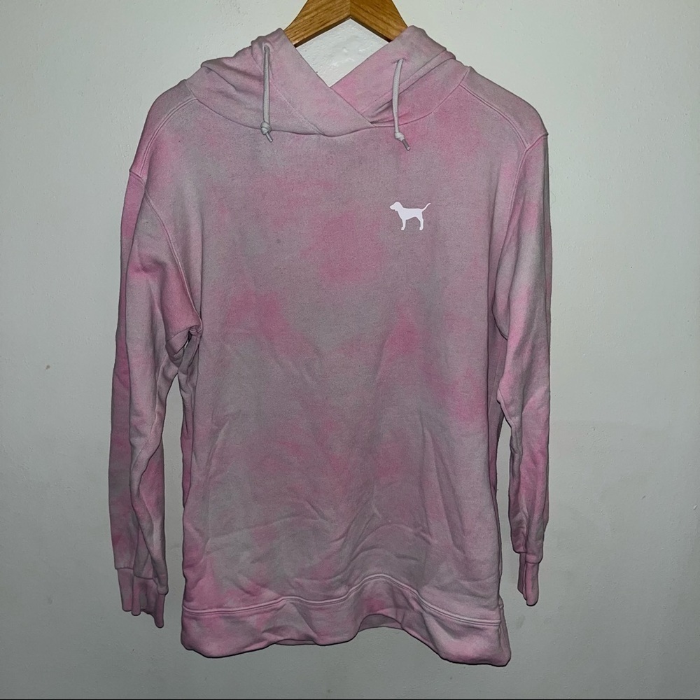 PINK Victoria’s Secret Tie Dye Hoodie Sweatshirt Size Extra Small